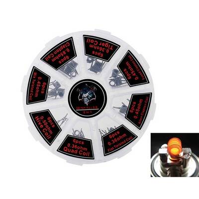 Organic Cotton Prebuilt Coil Kit Vape Cotton Twisted Alien C