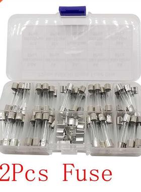 72Pcs 6x30mm Fast-blow Glass Fuse Car Glass Tube Fuses Assor