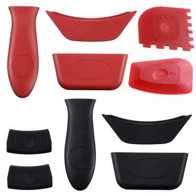 10 Pack Pot Holders Cover, Silicone Hot Handle Holders, Pan