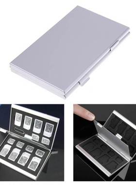 15 in 1 Aluminum SIM Micro Nano SIM Cards Pin Storage Box Ca