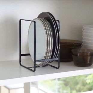 Kitchen Organizer Plate Rack Home Tray Lid Storage