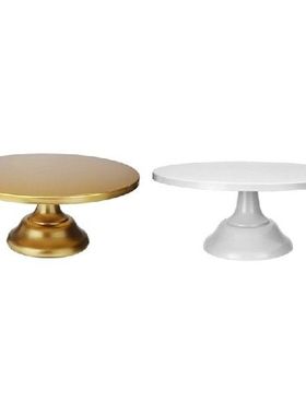 2 Pcs 12 Inch Iron Round Cake Stand Cake Plate Pedestal
