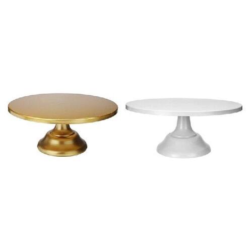 2 Pcs 12 Inch Iron Round Cake Stand Cake Plate Pedestal