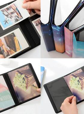 1 Pcs Photo Book Album 64 Pockets 3 Inch Storage Name Card H