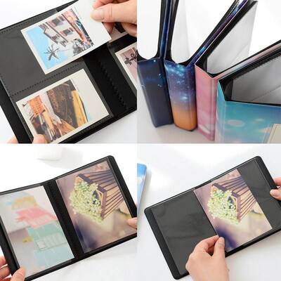 1 Pcs Photo Book Album 64 Pockets 3 Inch Storage Name Card H