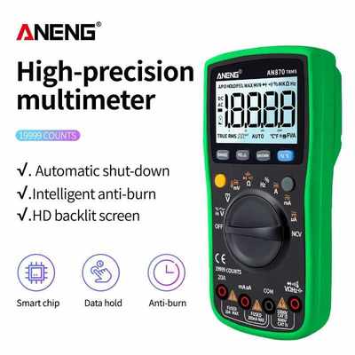 AN870 Digital Multimeter 19999 Counts profissional transist