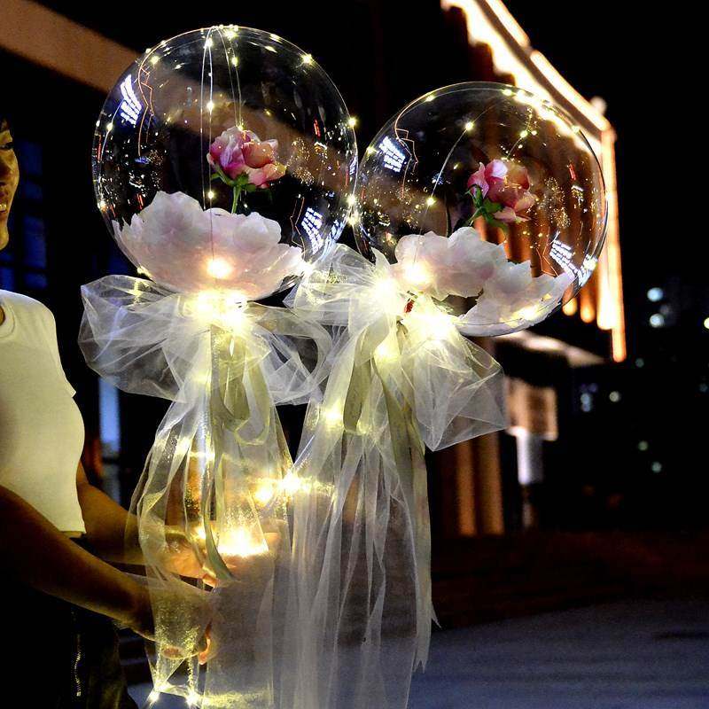 web celebrity bobo glowing hot ball with a light balloon