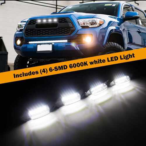 Raptor-style grille light LED grill mount assemblies For 201