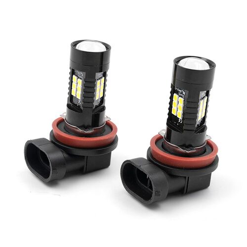 2Pc White Canbus No Error H8 LED Fog Light Bulb For 09-17 VW