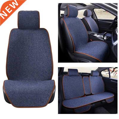 5 Seats Linen Car Seat ver Protector Flax Front Rear Seat Ba