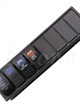 New 8 Gang Boat Rocker Switch Clip Panel Patrol Holder Housi