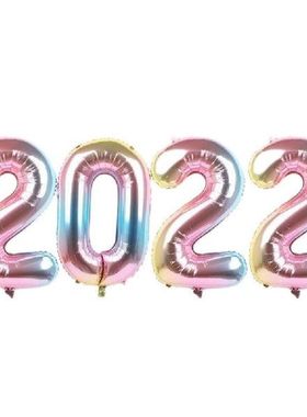 Gold Silver 2022 Balloons Numbers 16 Inch - New Years Eve