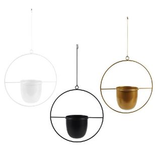 Pot Planter Hanging Chain Metal Circle Plant Flower Hanger