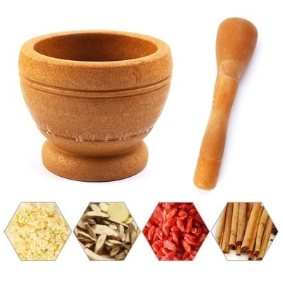 Resin Mortar Pestle Set Garlic Herb Spice Mixing Grinding Cr