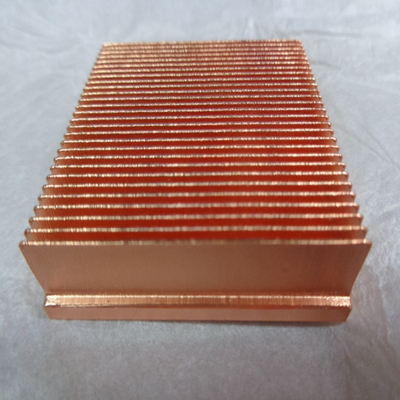 Pure Copper Heatsink 100x40x11mm Skiving Fin Heat Sink