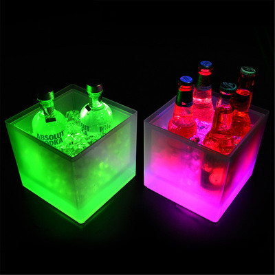 LED Ice Bucket Wine Cooler Colors Changing Champagne Wine
