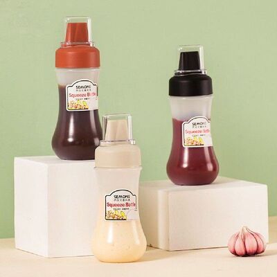 350ML Sauce Squeeze Bottle Five Hole Plastic Ketchup Bottle