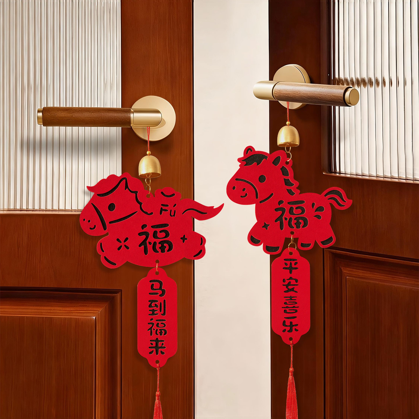 新款马年门把手挂件氛围布置入户门卧室房门装饰新年春节创意挂饰,节庆用品/礼品,节日装扮用品,淘宝优惠券,粉丝福利购,淘宝优惠卷