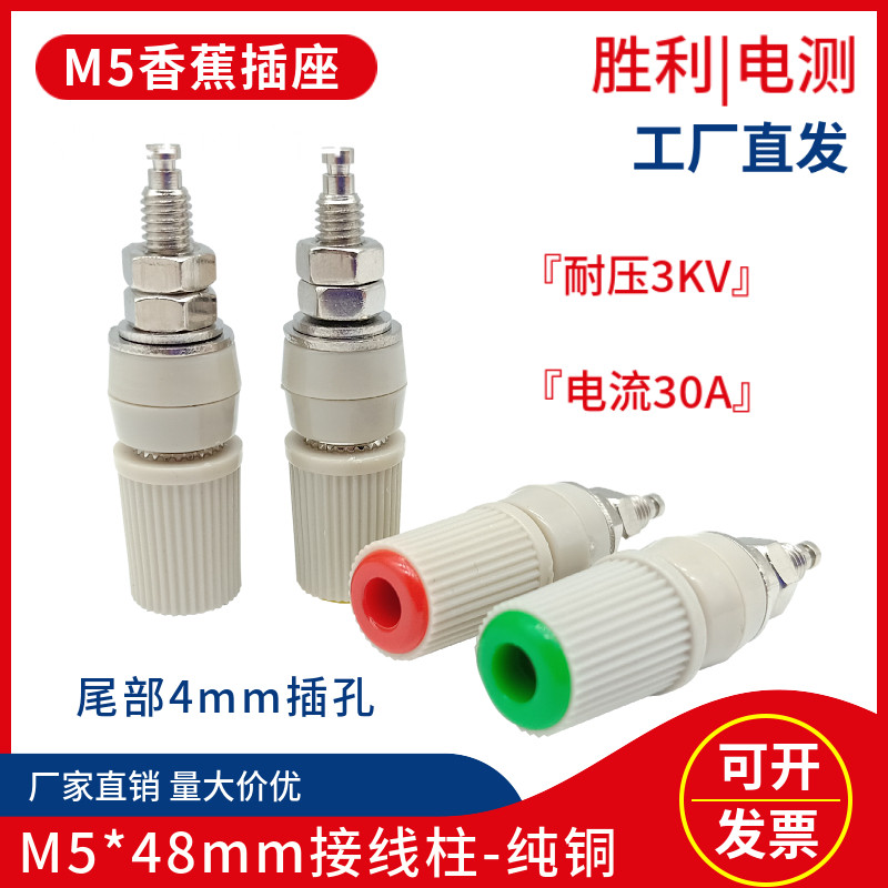 M5*48纯铜接线柱5mm/30A大电流