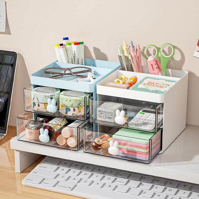 Ins-style drawer-type pen holder storage box, suitable for o