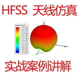 HFSS天线仿真实例视频教程微带贴片圆极化环形螺旋喇叭谐振等天线