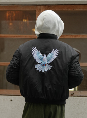 Procano24AW刺绣元素Bomber外套MA1短宽拉链飞行员夹克秋冬棉服