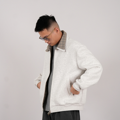 PROCANO双领千鸟格卫衣夹克