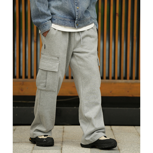 抓绒口袋拉链复古潮流长裤 重磅500g卫裤 男 日系工装 Procano24AW