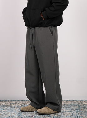 PROCANO25AW 直筒复合混纺西裤抗皱舒适廓形日常通勤休闲基础长裤