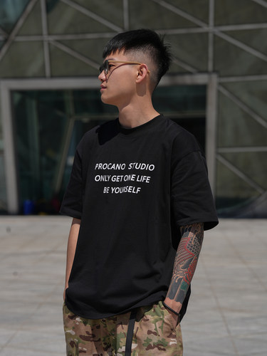 PROCANO24SS标语印花LOGO短袖TEE