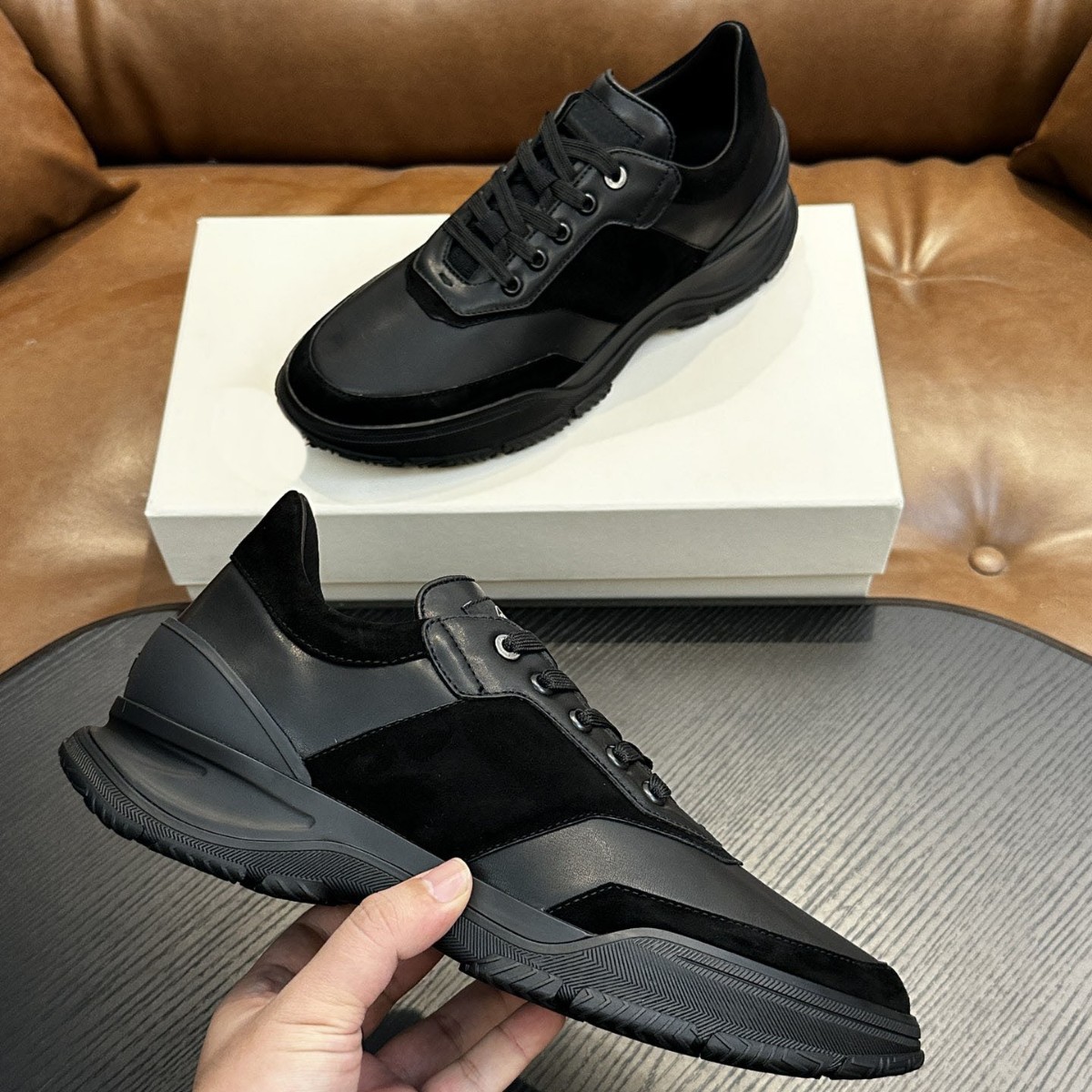 Brion跨境新款时尚休闲鞋潮流经典舒适复古运动休闲一脚蹬乐福鞋