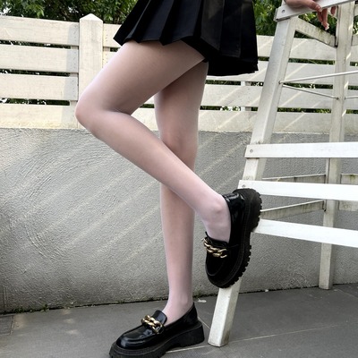 珞樱0813油亮0814超薄丝袜1D连裤袜T裆光滑一线性感脚尖透明【含