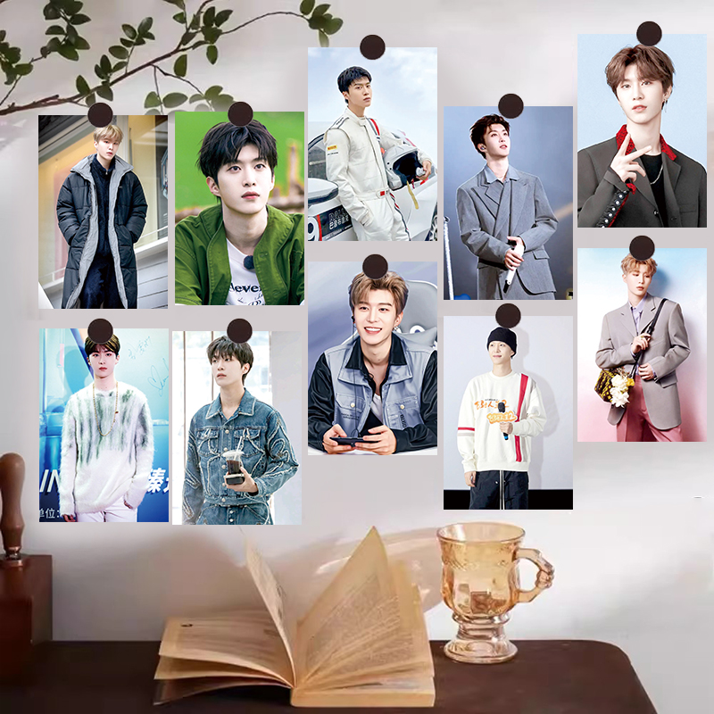 10张明星范丞丞墙贴卡片海报明信片房间墙壁墙面装饰贴背景