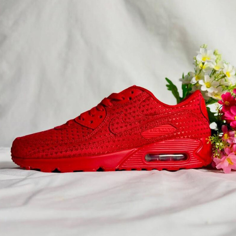 耐克 Nike Air Max 90 红色 防滑耐磨气垫 跑步鞋 IB6606 600