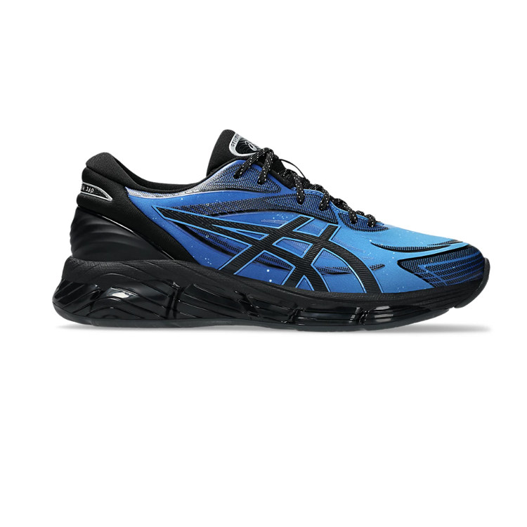 亚瑟士蓝黑舒适时尚跑鞋