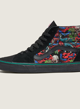 VANS Sk8-Hi Halloween 万圣节  防滑耐磨 中帮 板鞋 VN0A3VC1613