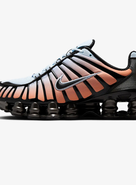 耐克 Nike Shox TL 黑橙色 透气缓冲 气柱女子跑步鞋 AR3566 401