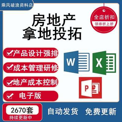 房地产拿地勾地投拓投资拓展融资测算表收购并购计划培训运营资料