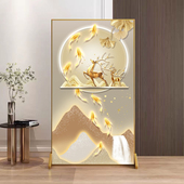 轻奢铝合金屏风隔断客厅遮挡入户玄关卧室办公室酒店现代葫芦座屏