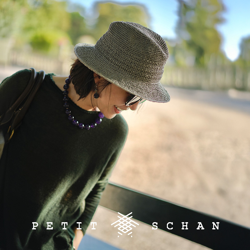 Petit Schan小闪 法云 云朵羊绒系列羊绒真丝拼接长袖套头衫