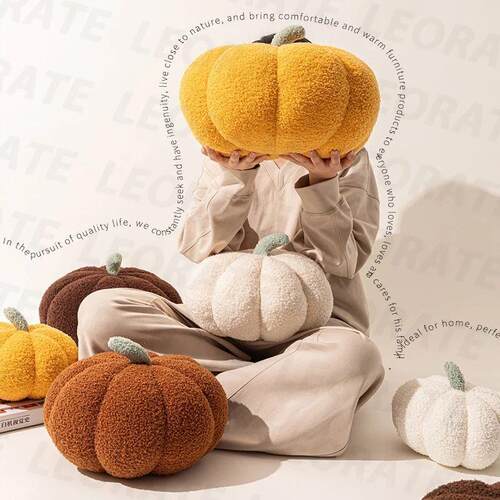One PC Pumpkin Pillow Plush Creative Sofa Bedroom Cushion Ho