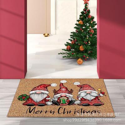 Grinch Green Clown Door Mat Christmas Carpet Outdoor Decorat