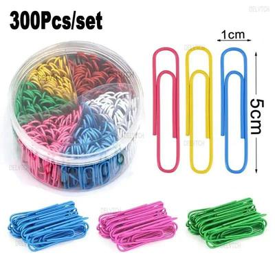 300Pcs Set Paperclips 50mm Office School Book Wall Map Photo