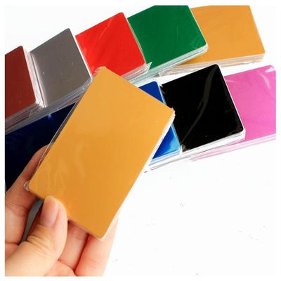 50Pcs Metal Business Cards aluminum alloy Blanks Card for Cu