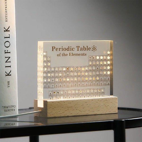 Acrylic Periodic Table Of Elements With Real Samples With