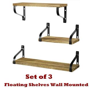 Floating Shelves Wall Mounted Wood Wall Storage Shelves