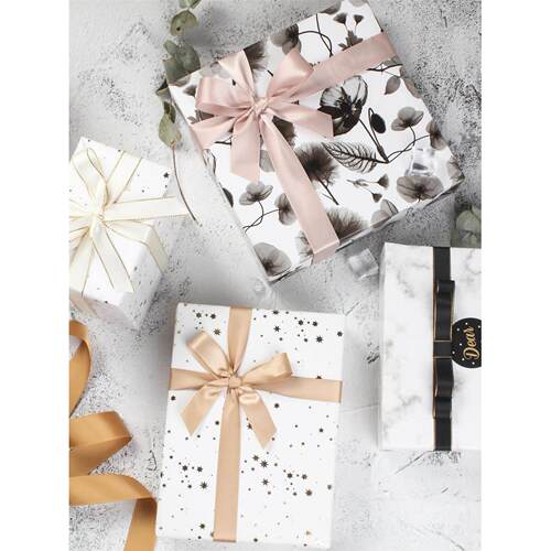 birthday gift wrapping paper boy烫金生日礼物包装纸大尺寸男生