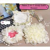 Clean Side Drawstring Bath Elastic Double Body Ball