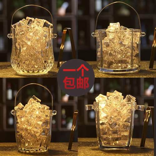 new glass insulated wine beer ice bucket champagne bucket