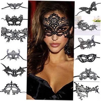 Sexy Women Lace Eye Mask Masquerade Ball Prom Halloween Cost